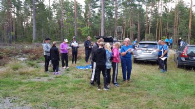 Massmönstring vid en OL-träning i Tutuhult i september 2017. Jätteskoj när så många kommer till våra träningar!