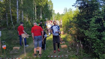 Simon innan start på EVOK:s etapp av U 5-Dagars 2018. Det var sista året Simon fick springa tävlingen.