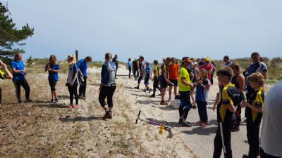 Bild från stranden under Böda Sandlägret 2018.