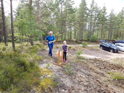 	Ulla och Isabell stämplar i mål på Gränsdagars i Kalmar.