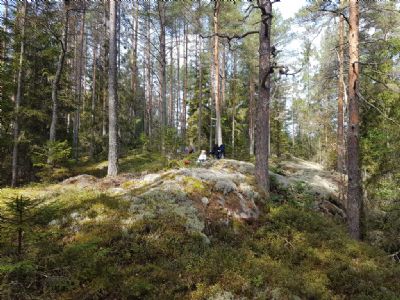 Fika i ett av de nya områdena. 