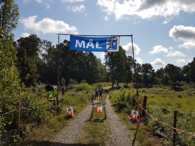 Målet för Torsås OK:s nationella tävling 1 augusti i Degerhyltan. Det blev ganska vanligt under pandemiåren med 