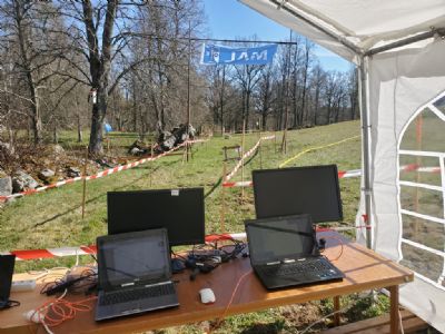 Dagen före Torsås OK:s tävling 7 maj 2023. Allt testas och görs i ordning. Otroligt nog fick vi åter en gång 