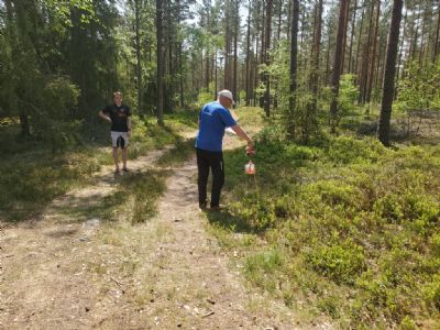 Tommy startstämplar på Föreningskavlen vid Skarptorpet 2023.