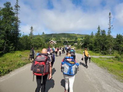 På väg mot andra etappen i Trillevallen då vädret visade sig från rätta sidan. Man ville gärna haft en kamera med sig under loppet för att visa de fantastiska vyerna men det är tyvärr inte görbart.