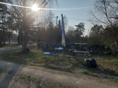 I väntan på alla deltagarna denna finfina kväll.