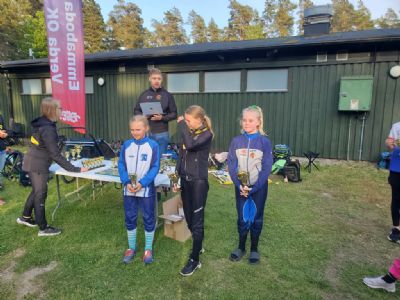 Sofie slutade på tredje plats i D 12 både på etappen och i sammandraget.