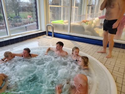 Riktigt skönt att bubbla i värmen efter ett utepass!
