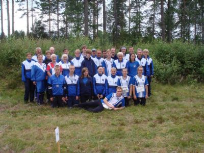 Torsås OK-truppen vid O-ringen i Eksjö 2009.