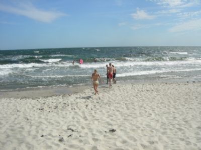 Bad vid Homrevet på Böda sand. Mer sommar blir det inte!