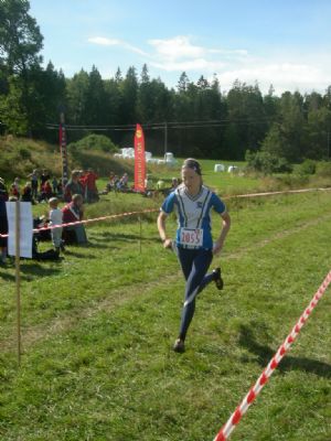 Emma Olsson spurtar i m�l p� stafett&ndash;DM 2009