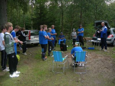 	Magnus Lager höll i en träning på Gullabokartan 2009. En hel del ungdomar var på plats.