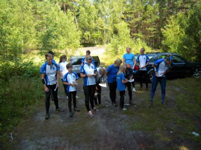 Ölandslägret 2012. Inför start på SOK-metoden på Böda Sandkartan.