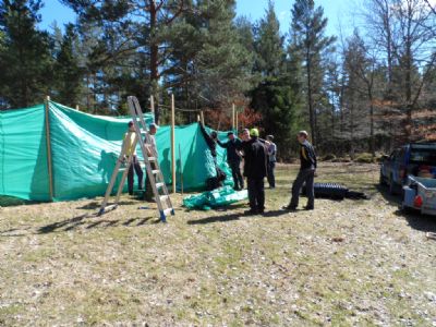 Toaletterna vid TC byggdes med en väldig fart under TC-chef Tonys ledning.