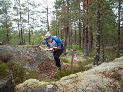 Maria under lagtävlingen på ungdomslägret i Målilla 2011.