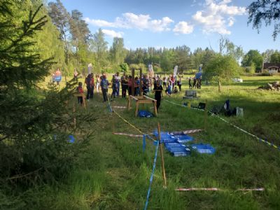 Starten på vår etapp av Ungdomens 5-Dagars 2025. Platsen var Sunelycke där vi varit de senaste åren.